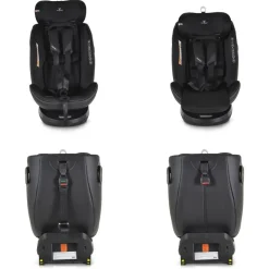 Cangaroo Kindersitz i-Size Castor (40-150cm) Gruppe 0/1/2/3 Isofix, Kopfschutz grau