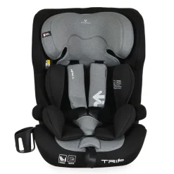 Cangaroo Kindersitz Trip i-Size (76-150cm) Isofix verstellbare Kopfstütze Gurt grau