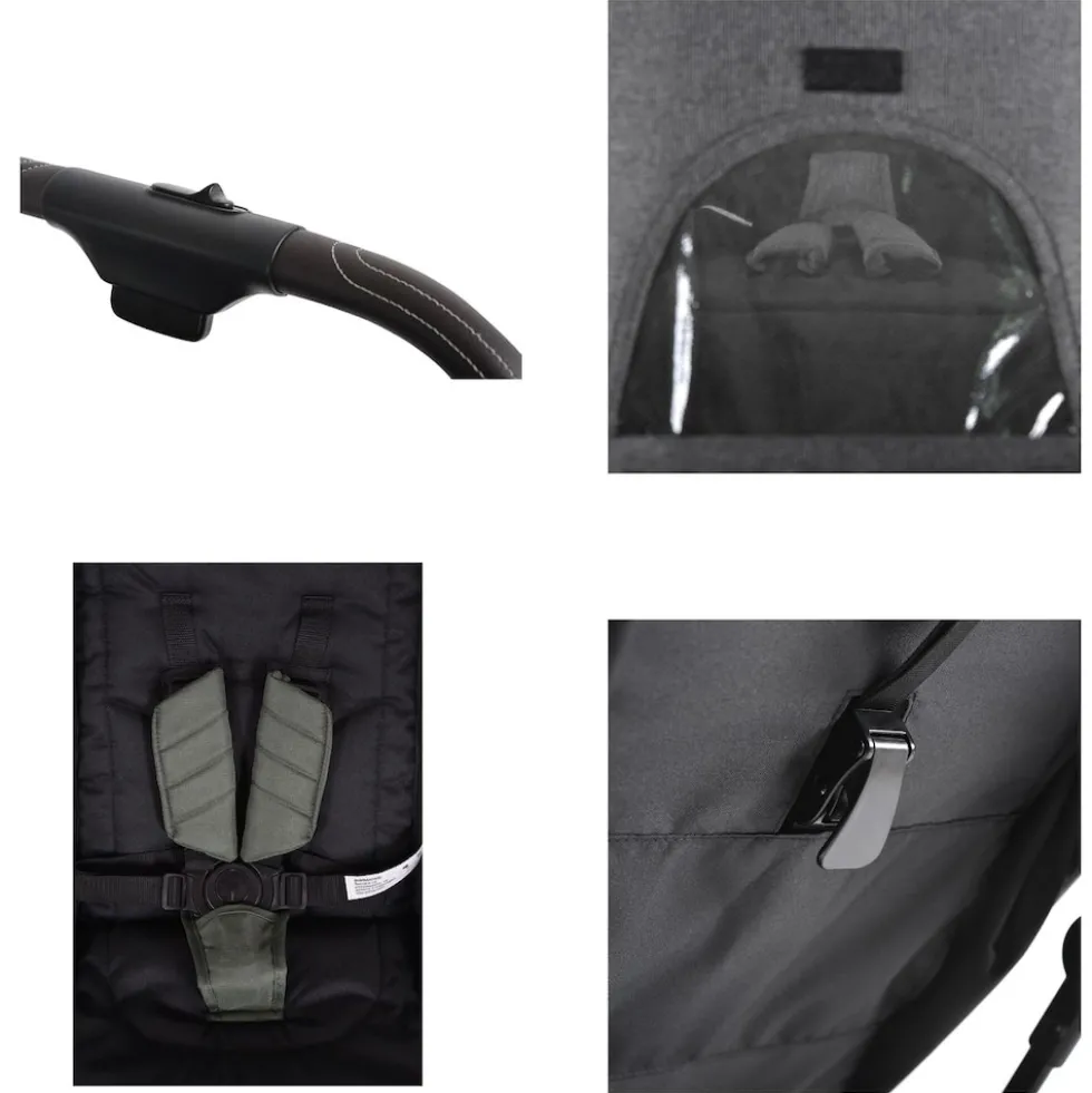 Cangaroo Kinderwagen Buggy easy Fold Alu Sonnendach verstellbar, faltbar, Korb grün