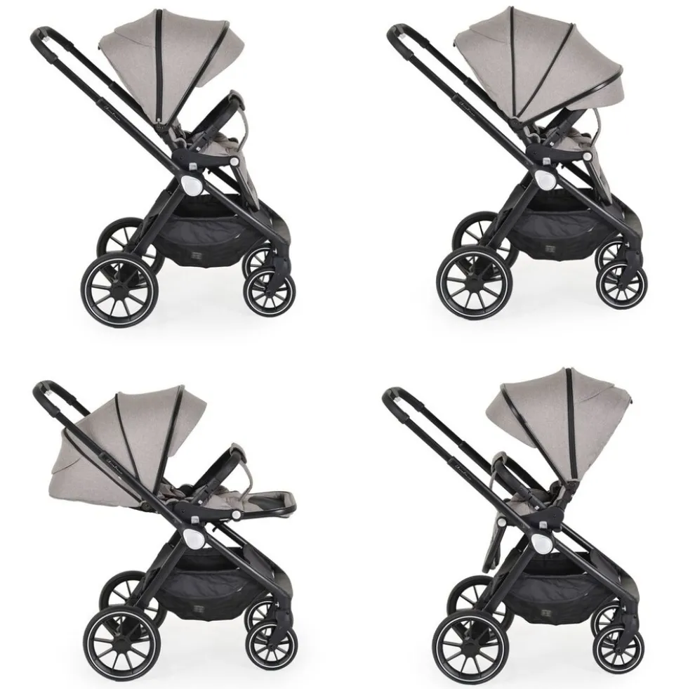 Cangaroo Kombikinderwagen 3 in 1 Christiano Babywanne Babyschale klappbar Tasche beige