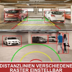 CARMATRIX Solar Auto WLAN Rückfahrkamera KI Personenerkennung