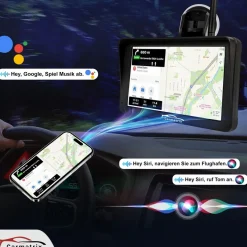 CARMATRIX Solar Rückfahrsystem mit Android Auto und CarPlay Magnet Rückfahrkamera