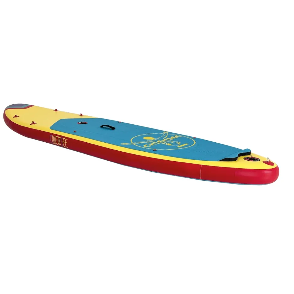 Chiemsee - SUP-Set inkl. Board, Paddel, Pumpe, Leash & Rucksack (gelb/blau) Stand-Up Paddle