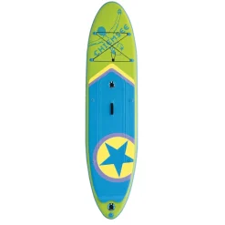 Chiemsee - SUP-Set inkl. Board, Paddel, Pumpe, Leash & Rucksack (grün/blau) Stand-Up Paddle