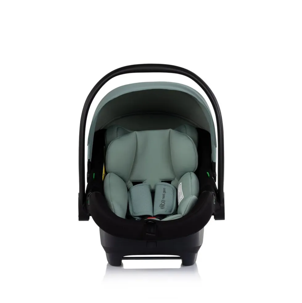 Chipolino Babyschale Elite next Gen i-Size (40-87cm) Schaukelfuß Gurt 3D-Kissen grün