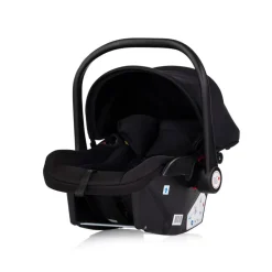 Chipolino Babyschale Vista i-Size (40-87cm) Gruppe 0+, Sonnendach, 3D-Kissen schwarz
