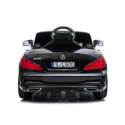 Chipolino Kinder Elektroauto Polizei Mercedes SL500 LED Bluetooth Fernbedienung schwarz
