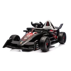 Chipolino Kinder Elektroauto Rennwagen Formel E Porsche Fernbedienung Hupe Musik schwarz