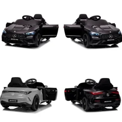 Chipolino Kinder Elektroauto Mercedes AMG CLE 53 Fernbedienung Stoßdämpfer LED schwarz