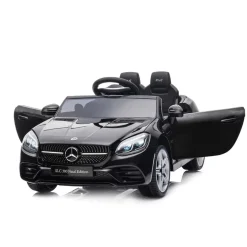 Chipolino Kinder Elektroauto Mercedes Benz SLC300 Fernbedienung MP3 Bluetooth schwarz