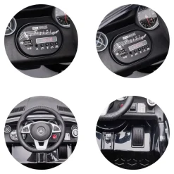 Chipolino Kinder Elektroauto Mercedes Benz SLC300 Fernbedienung MP3 Bluetooth schwarz