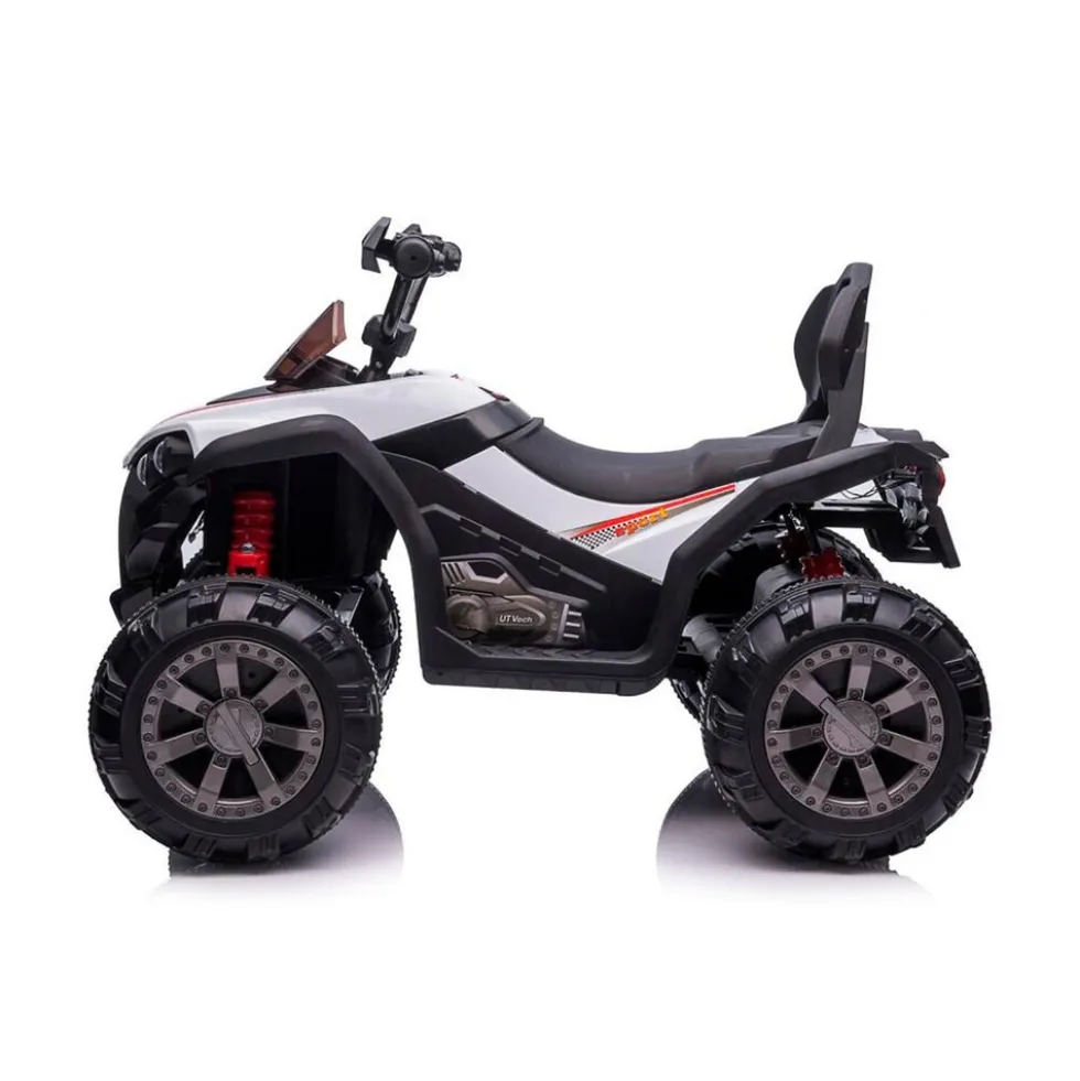 Chipolino Kinder Elektroquad ATV FX Sport, MP3-Anschluss, 2 Motoren, Lichter weiß