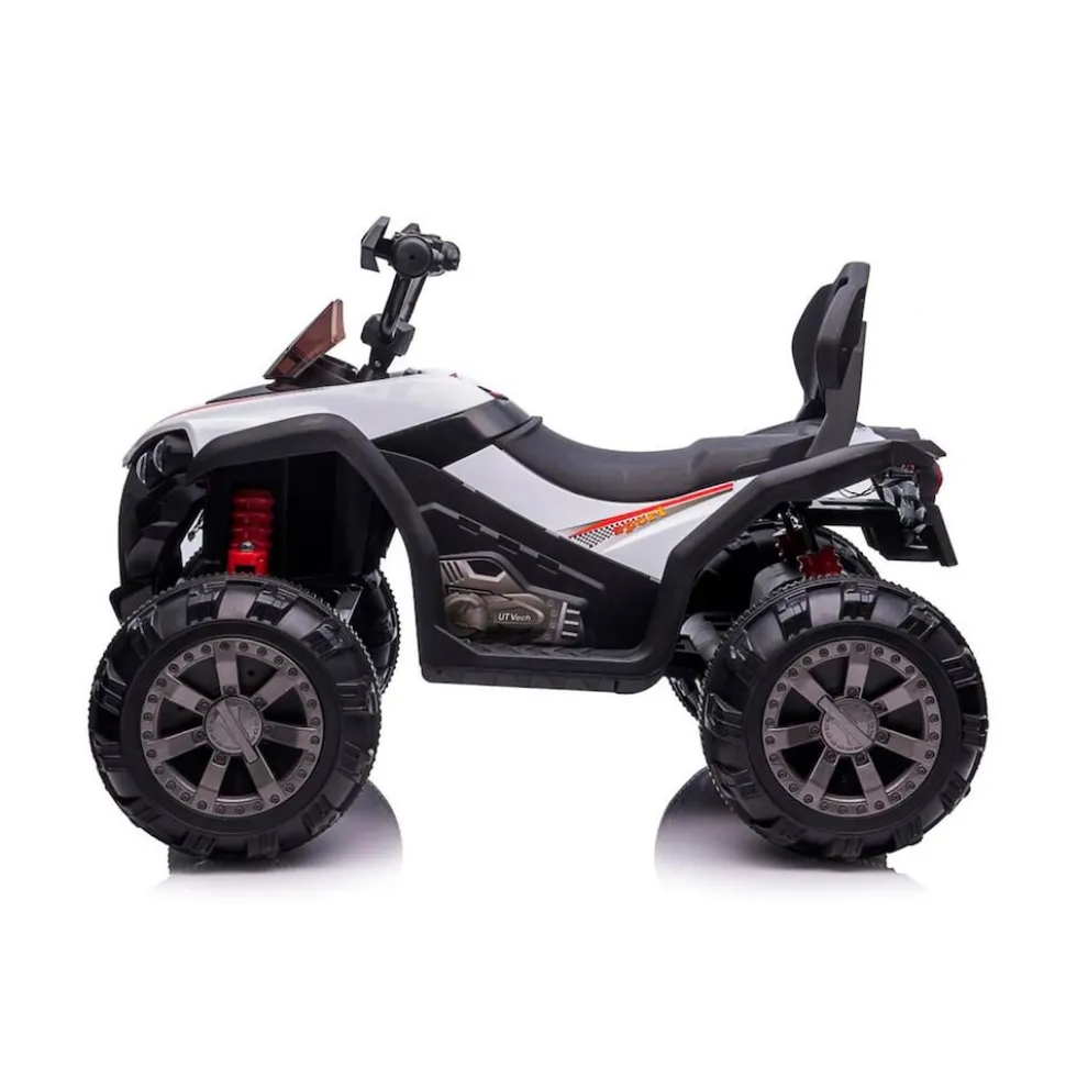 Chipolino Kinder Elektroquad ATV FX Sport, MP3-Anschluss, 2 Motoren, Lichter weiß