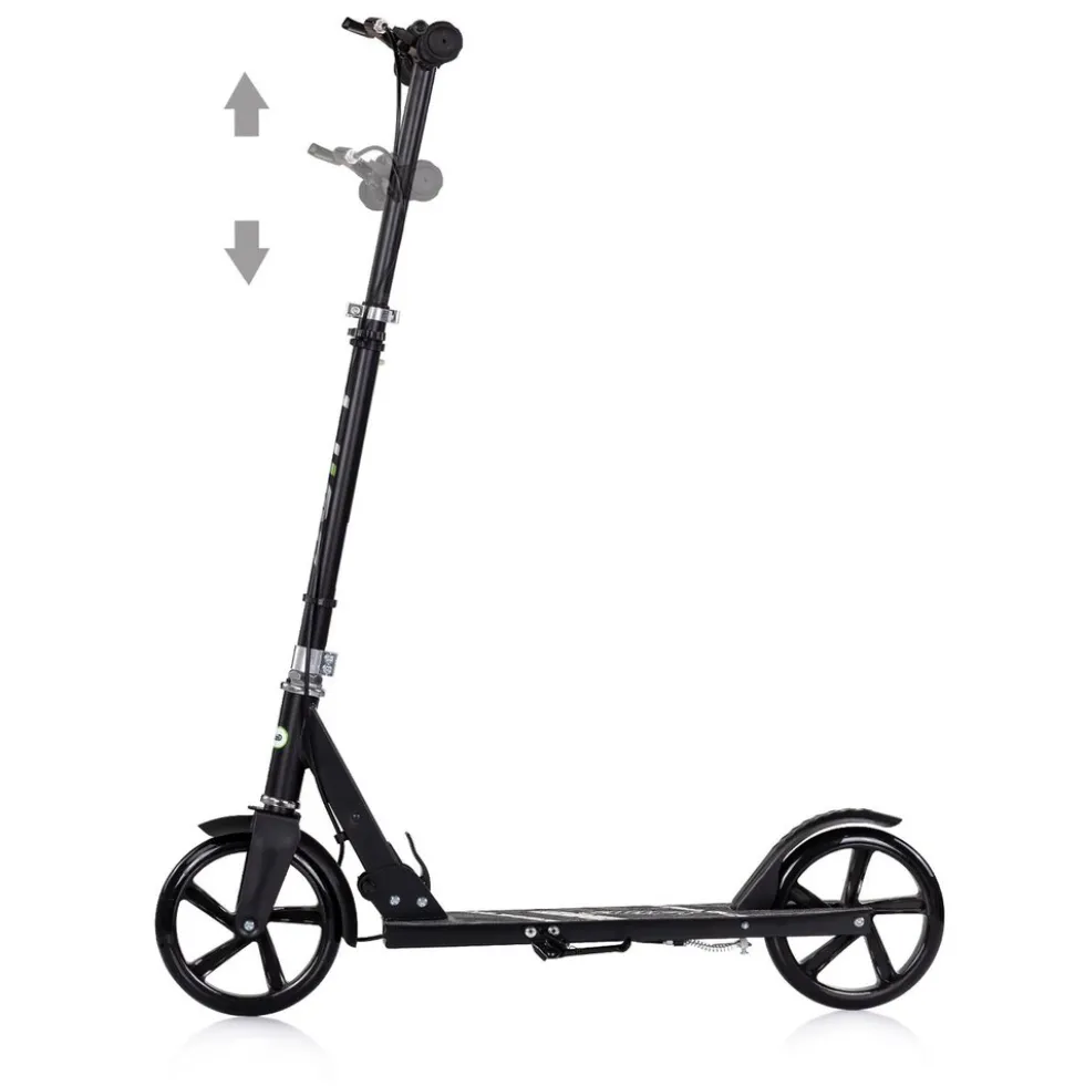 Chipolino Kinderroller Swift klappbar Anti-Rutsch-Griffe Hinterradbremse ABEC-7 schwarz