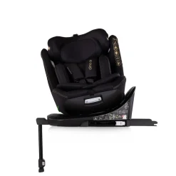 Chipolino Kindersitz Clima Air i-Size (40-150 cm) Isofix Lüftungs-Heizfunktion schwarz
