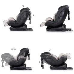 Chipolino Kindersitz Hypnotic i-Size (40-150cm) Isofix, Top Tether, Kopfstütze beige