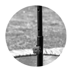 Chipolino Kindertrampolin Fit 94cm Fitness-Trampolin Haltestange wetterbeständig schwarz