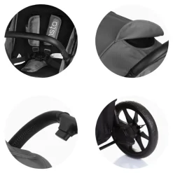Chipolino Kinderwagen Buggy Insta, Fußabdeckung, Federung, Korb, Gurt, klappbar rosa