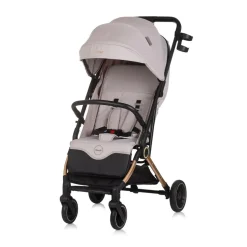 Chipolino Kinderwagen, Buggy Pixie zusammenklappbar Getränkehalter Korb 22 kg hellbraun