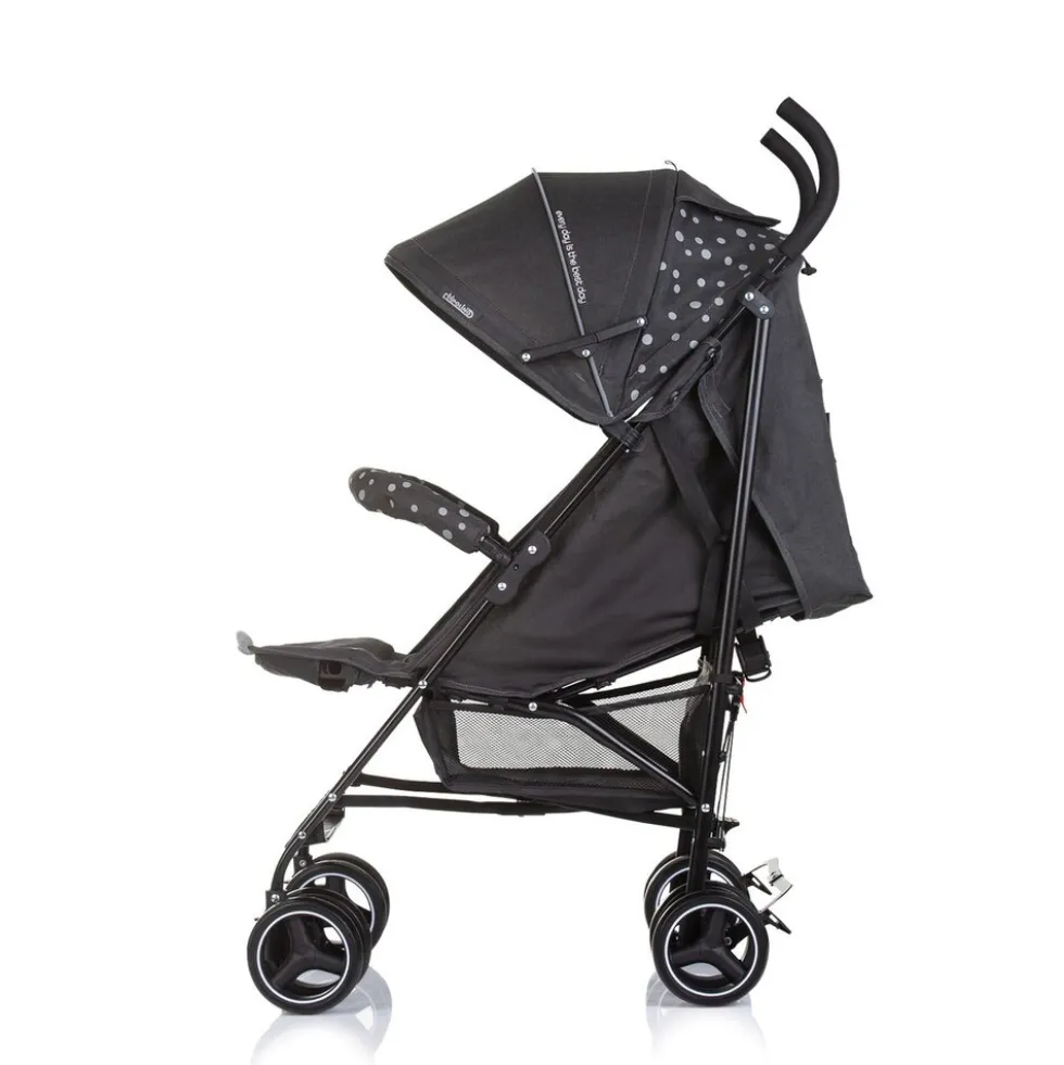Chipolino Kinderwagen Milano Buggy bis 22 kg, Rückenlehne verstellbar, faltbar schwarz