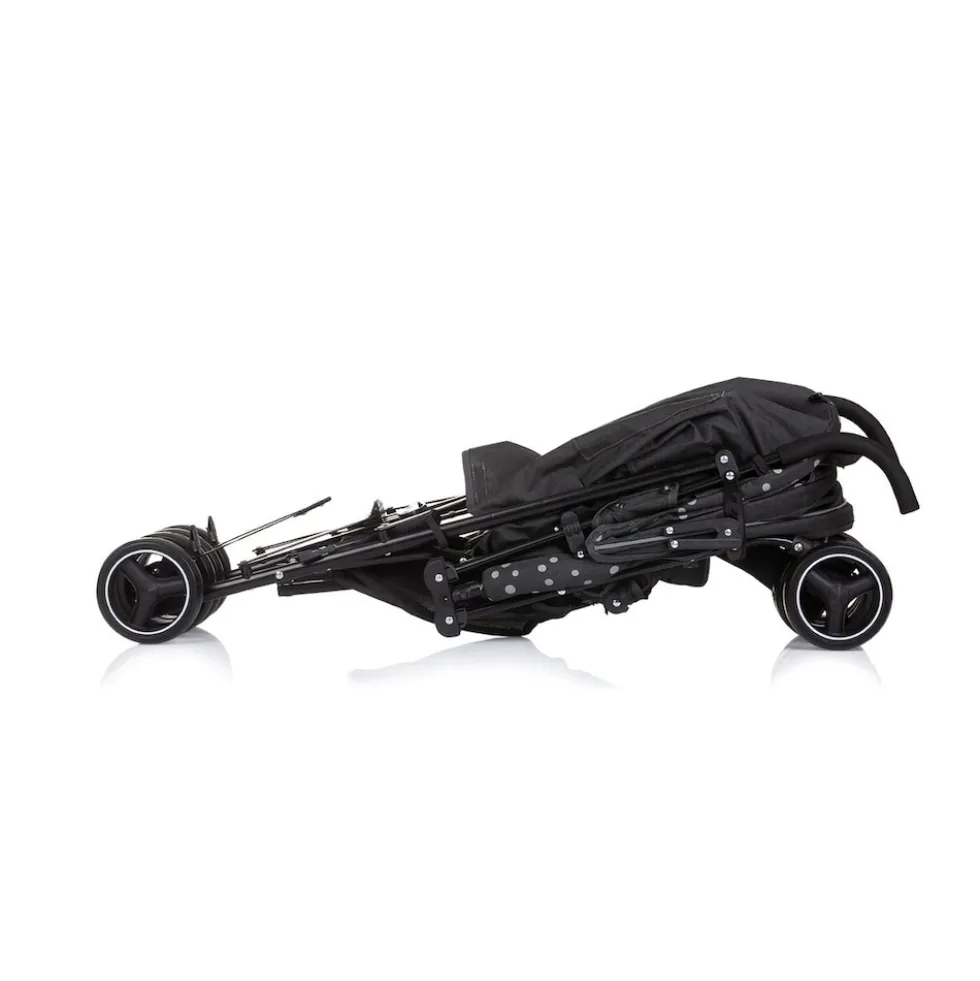 Chipolino Kinderwagen Milano Buggy bis 22 kg, Rückenlehne verstellbar, faltbar schwarz