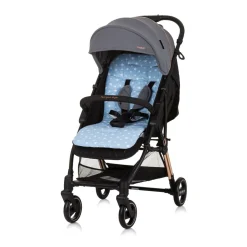 Chipolino Kinderwagen Sitzeinlage Universalsitzunterlage Baumwolle atmungsaktiv blau