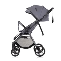 Chipolino Kinderwagen Sparkle, Buggy, faltbar, Gurt am Griff, verstellbar grau