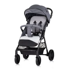 Chipolino Kinderwagen Sparkle, Buggy, faltbar, Gurt am Griff, verstellbar grau