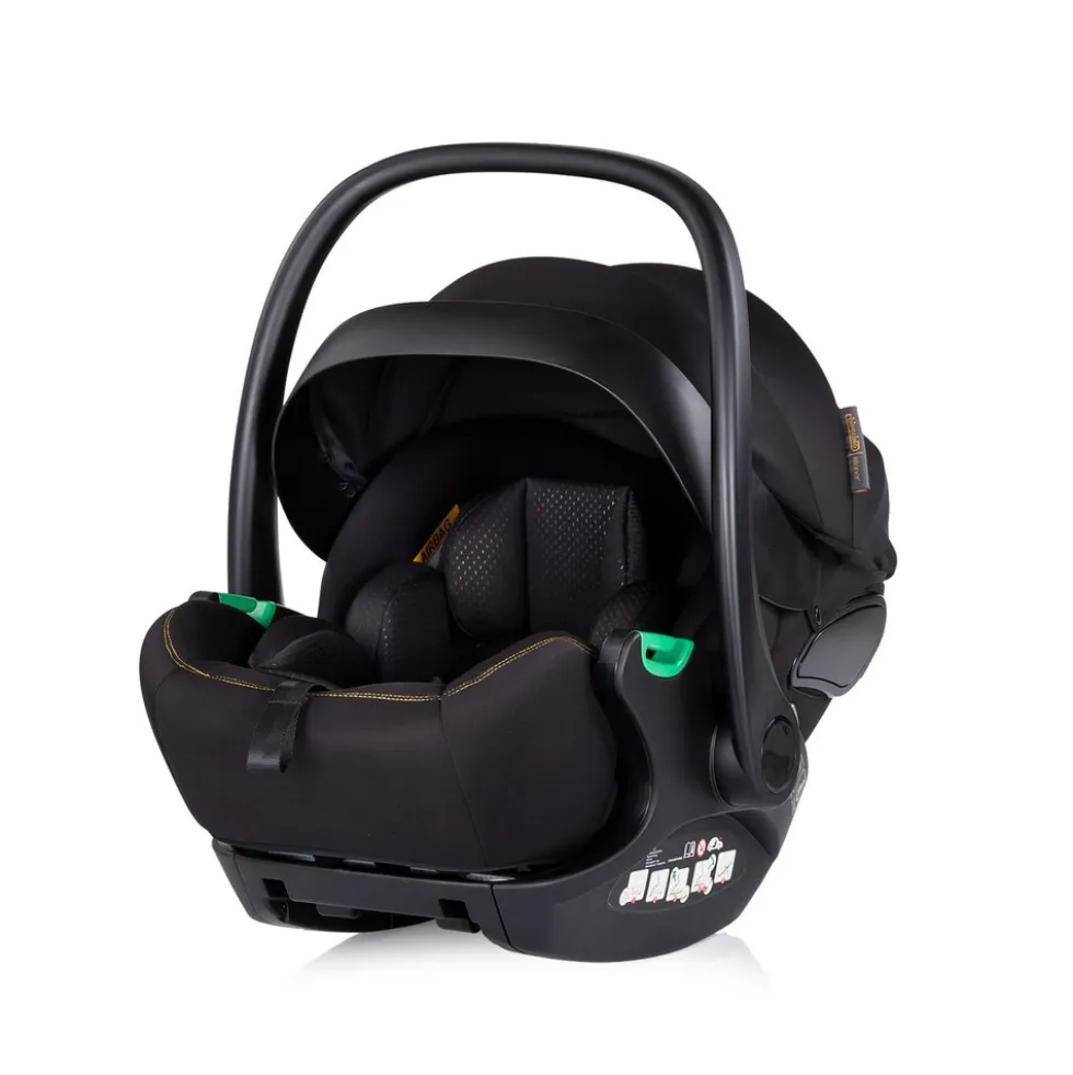 Chipolino Set Babyschale Isofix-Station Winner i-Size (40-87cm) Gruppe 0+ schwarz