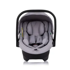 Chipolino Set Babyschale Pearl i-Size (40-85cm) Isofix-Basis-Station Adapter grau