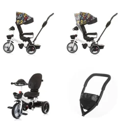 Chipolino Tricycle Dreirad Be Active 2 in 1 Sitz drehbar Musik Licht drehbar bunt