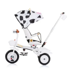 Chipolino Tricycle Futuro 2 in 1 faltbar, Becherhalter, Musik, Licht, PU-Räder schwarz weiß