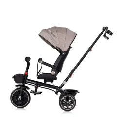 Chipolino Tricycle Max Sport 2 in 1, Dreirad, Becherhalter, Sitz umkehrbar, Korb braun schwarz