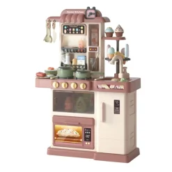 Coemo Kinderküche Jasmin Spielküche mit viel Zubehör Farbe Braun