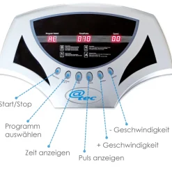 Crazy Fit Massage Fitness Vibrationsplatte inkl. Bänder Silber