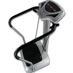 Crazy Fit Massage Fitness Vibrationsplatte inkl. Bänder Silber