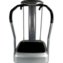 Crazy Fit Massage Fitness Vibrationsplatte inkl. Bänder Silber