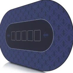 CSL Extra große Tischauflage Pokermatte 1000 x 600 mm / Kartenspiel Matte / Ovales Design
