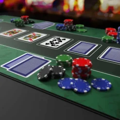CSL Pokermatte XL Tischauflage für Poker 90 x 40cm / Kartenspiel Matte /Pokertisch Auflage