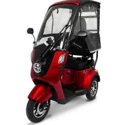 Deisla, Dreirad, DS3-15 Lithium, Rot, mit Dach, Windschutzscheibe, 60V-30Ah, 1000 Watt