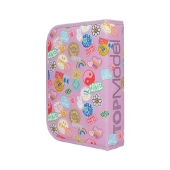 Depesche Deluxe Federtasche GIRL POWER inkl. Stifte TOPModel 5 x 15,5 x 22 cm