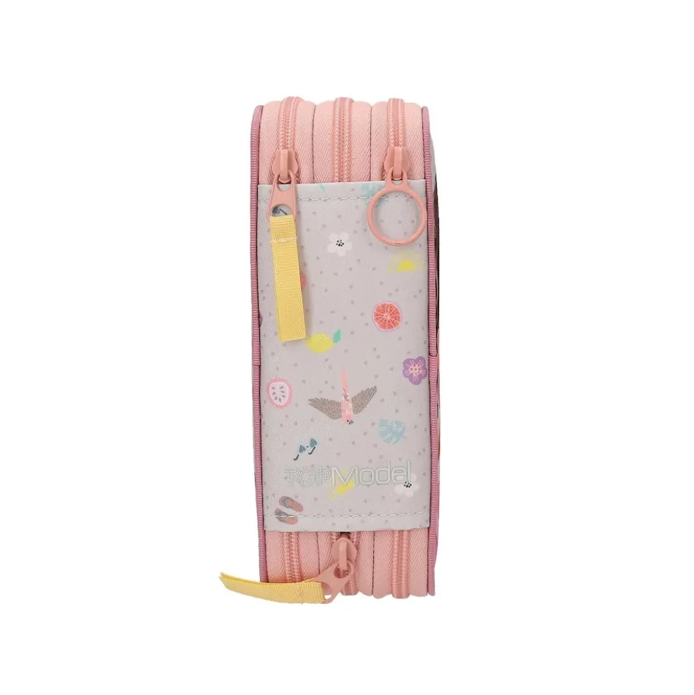 Depesche 3-Fach Federtasche JUICY inkl. Stifte TOPModel 7,5 x 13 x 20 cm