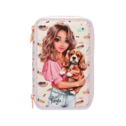 Depesche 3-Fach Federtasche SUNNY DOG TOPModel 7,5 x 13 x 20 cm