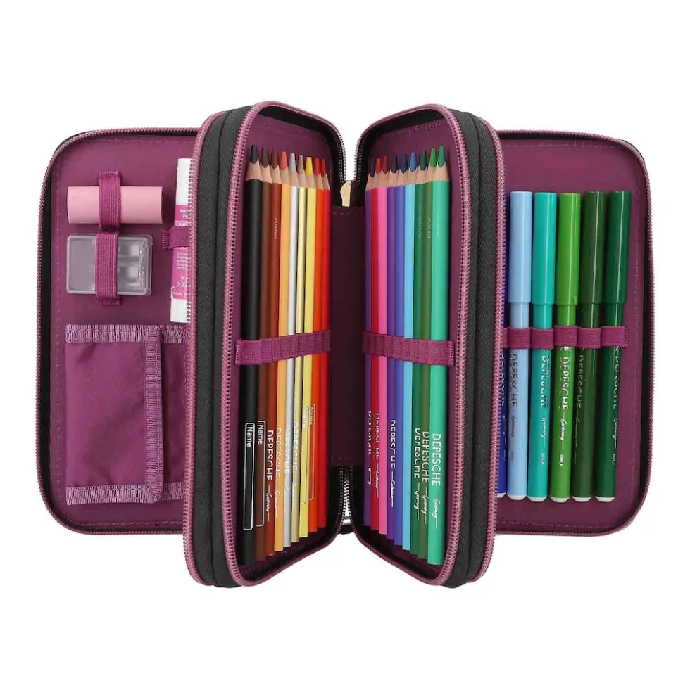 Depesche 3-Fach Federtasche TOPModel 7,5 x 13 x 20 cm