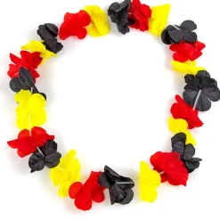 Deutschland Hawaii Kette Umhang Kranz Schwarz Rot Gold Fanartikel EM WM Fußball