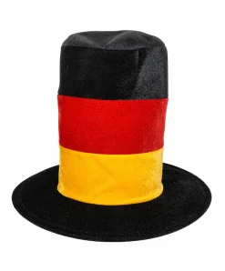 Deutschland Zylinderhut Fanhut Hut Schwarz Rot Gold EM WM Karneval Fußball