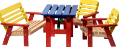 dobar Mehrfarbige Kindersitzgarnitur mit Tisch