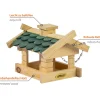 dobar Vogelfutterhaus mit Schindeldach