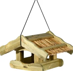 dobar Vogelfutterhaus Schilfdach hängend