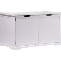 Dobar XL-Design-Katzenschrank weiß